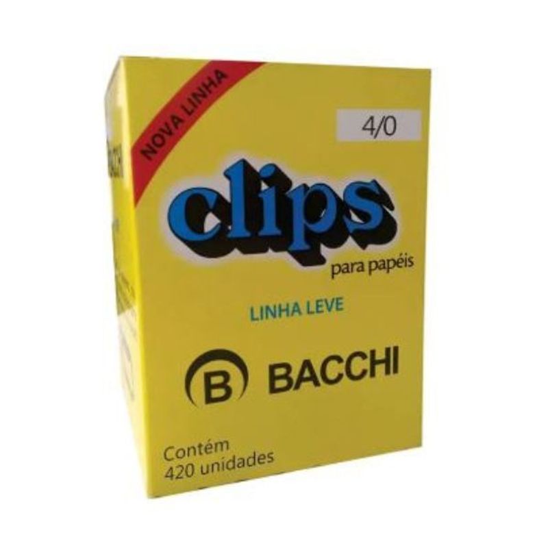 Clips Galvanizado 4/0 com 420 unidades- Bacchi