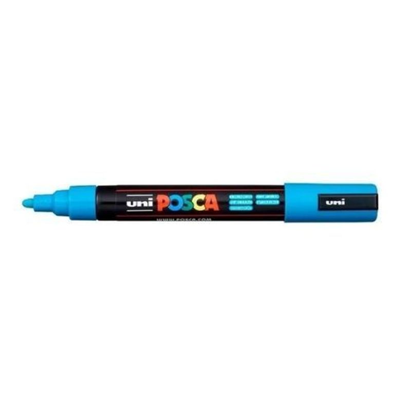 Caneta Posca Azul Claro 5M - Uni-Ball