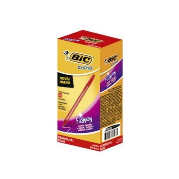 Caneta Esf.Bic Soft 1,2 Vermelha 25Un