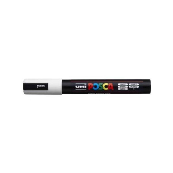 Caneta Posca Branca 5M - Uni-Ball