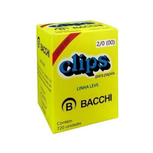 Clips Galvanizado 2/0 C/720 - Bacchi