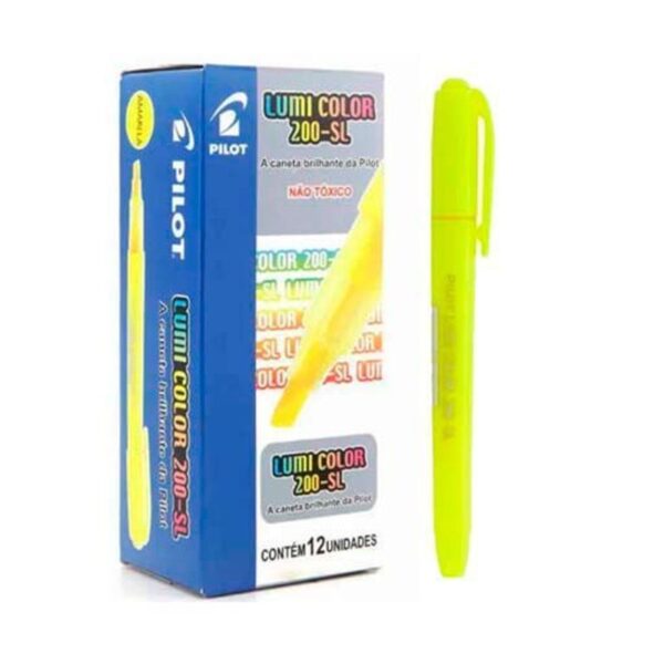 Pincel Marca Texto Amarelo Lumicolor 200 - Pilot