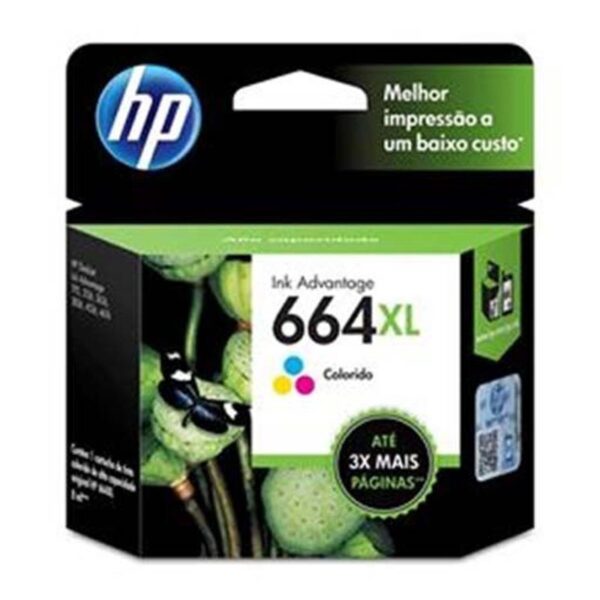 Cartucho HP F6V30AB (664XL) Colorido