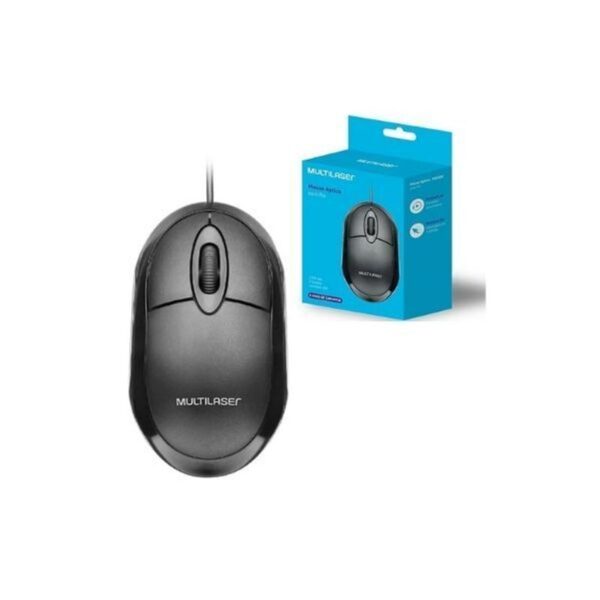 Mouse Óptico Preto USB Mo300 - Multilaser