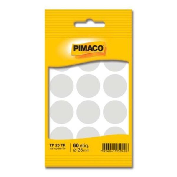 Etiqueta TP-25 Transparente com 60 Unidades - Pimaco - Imagem 2